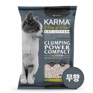 카르마 킹오브샌드 무향 20l 5lx4개 고양이모래 두부모래 벤토나이트