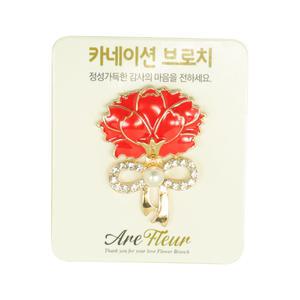 카네이션 브로치 벌크형 /어버이날 스승의날 선물 부모님 교회 행사 브러치 어린이집 납골당