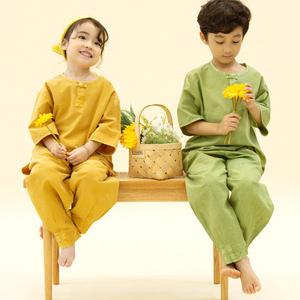 다흰2455 아동 상하세트 30수 순면 여름 활동복 생활한복