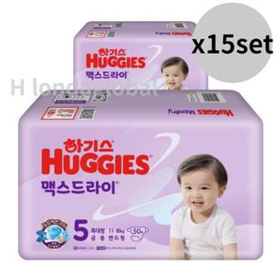 하기스 맥스드라이 밴드 기저귀 공용 5단계 50매 X30팩