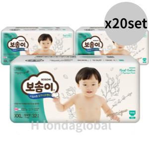 보솜이 리얼 코튼 팬티 남아용 점보 기저귀 32매 60팩