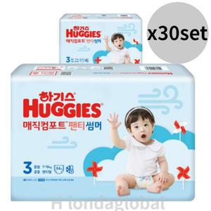 하기스 매직 썸머 3단계 팬티형 공용 기저귀 64매 X60팩