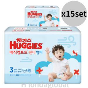 하기스 매직 썸머 3단계 팬티형 공용 기저귀 64매 X30팩