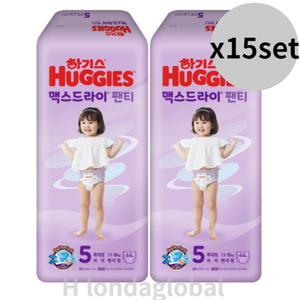 하기스 뉴 맥스드라이 팬티 기저귀 여아 5단계 44매30팩