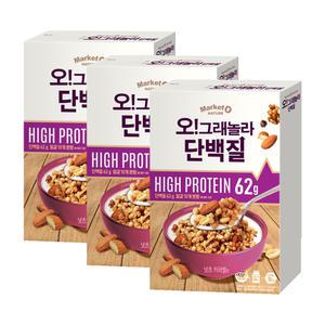 오리온 마켓오 오!그래놀라 단백질 시리얼, 330g, 3개