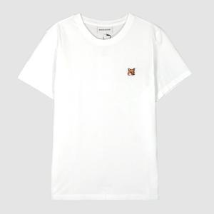 메종키츠네 25SS 여성 폭스헤드 반팔티 화이트 LW00105KJ0008 P100
