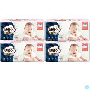보솜이 메가드라이 팬티 여아 기저귀 대형 30p 4팩