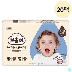 보솜이 원더바이 팬티 남아 기저귀 점보 18p 20팩