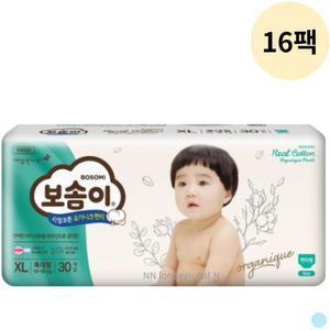 보솜이 오가니크 팬티형 남아 기저귀 특대형 30p 16팩