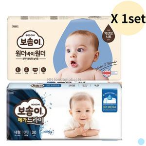 보솜이 팬티 기저귀 남아 대형 50p + 남아 30p 대형