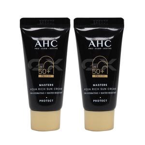 AHC 마스터즈 아쿠아 리치 선크림 10ml 2개