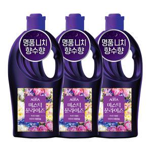 아우라 30일지속 퍼퓸캡슐 섬유유연제 1L 미스틱문라이즈, 3개