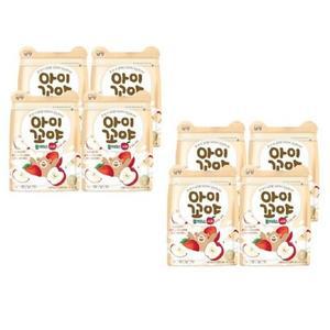 남양 아이꼬야 불가리스 요거트볼 사과 17g x 8입 간편한 맛있는 간식 과자 핑거푸드 동결건조 나들이 외출