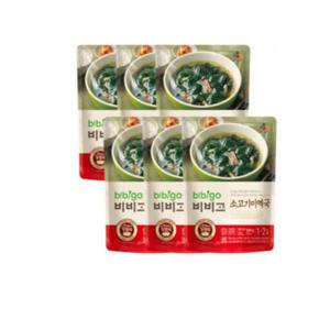 비비고 소고기미역국 500g 6개