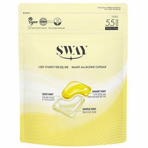 애경 SWAY 스웨이 식기세척기 세제 액체캡슐 8g 55입