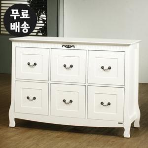 로엔 와이드 체스트 6칸 2단 서랍장 수납장 안방 가구