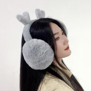 접이식귀마개 하트퐁퐁 보온귀덮개 퍼 귀마개 Jdm