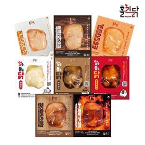 [홀리닭]바로먹는 실온 닭가슴살 8종 19팩