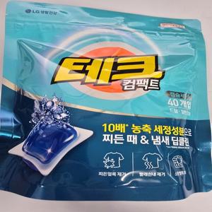 테크 컴팩트 캡슐세제 40입 드럼일반겸용 찌든때 냄새딥클린