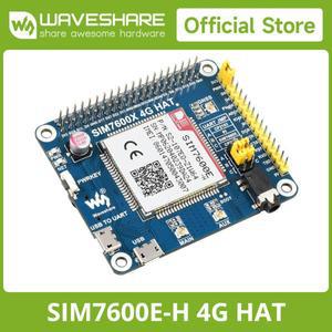 Waveshare SIM7600E-H 라즈베리 파이 LTE Cat-4 4G,GNSS, 유럽, 동남아시아, 서아시아, 아프리카용 4G HAT,