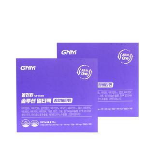 GNM자연의품격 올인원 솔루션 멀티팩 종합비타민 2400mg x 30포,2개/ qnc