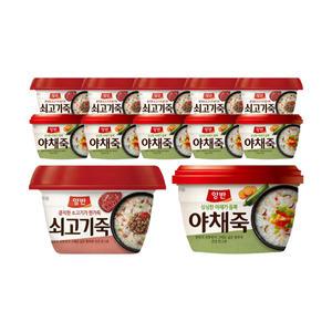 동원 양반 쇠고기죽 287.5g, 6개 + 야채죽 287.5g, 6개