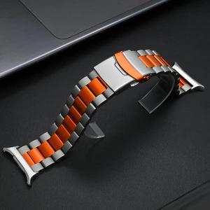 삼성 갤럭시 워치 7 울트라 티타늄 시계줄, 럭셔리 메탈 스트랩, 갭 밴드 없음, 47mm