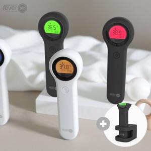 비접촉 적외선 체온계 피버365 (블랙) 0.1초 측정 +거치대 LCD4컬러 국내제조