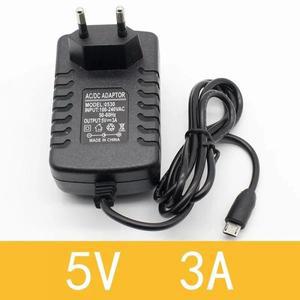 직류전원장치 마이크로 USB Acdc 전원 어댑터 EU 콘센트 충전기 라즈베리 파이 제로 태블릿 PC용 5v 3a 1개