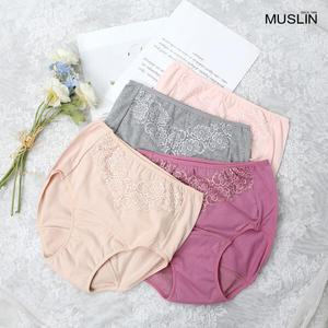 엄마옷 모슬린 50대 중년여성의류 속옷 레이스 안심 4중 요실금 팬티 UW003241 여성의류 빅사이즈 4060