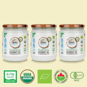 어니스트 유기농엑스트라버진코코넛오일 500ml 3병