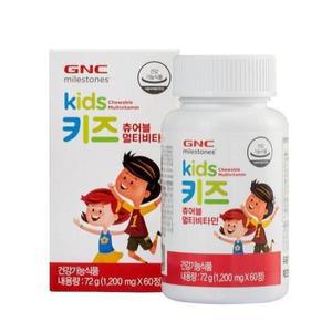 [롯데백화점]GNC [GNC] 키즈 츄어블 멀티비타민 60정(72g) 1개