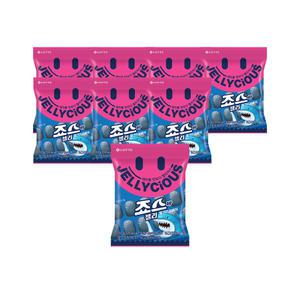롯데웰푸드 젤리셔스 죠스바 젤리, 70g, 8개