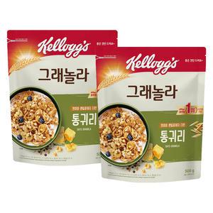 [소비기한 임박] 켈로그 통귀리그래놀라, 500g, 2개