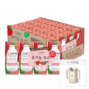 상하목장 유기농 주스 사과딸기케일, 125ml, 24개 +  증정 (팩홀더,125ml ,1개)