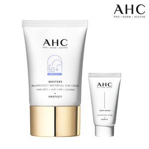 AHC 마스터즈 멜라프로텍트 워터풀 선크림 40ml+(GIFT)클렌징폼 30ml