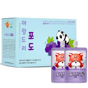 아람드리 포도 주스 138ml 10팩 아기주스 어린이음료