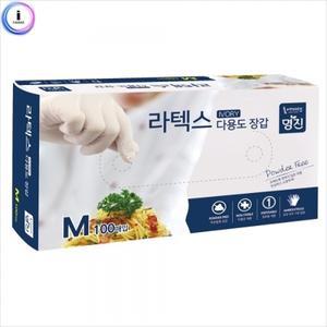 d09 319767라텍스장갑 M(중) 1각/100매 백색