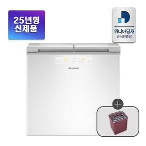 [위니아][인증점] 25년형 딤채 2도어 153L 뚜껑형 김치냉장고 EDL16KBWAWT1 엘리스 화이트