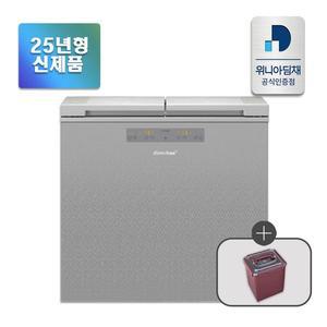 [위니아][인증점] 25년형 딤채 2도어 153L 뚜껑형 김치냉장고 EDL16KBWSST1 스파크 실버
