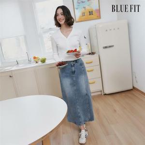 [25SS 최신상] 블루핏 A라인 데님 스커트