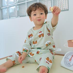 리틀코기 칠부내의 유아 아기 아동 실내복 잠옷 내복 코디아이 25SS
