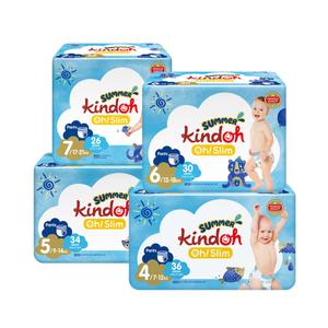 [킨도] 프리미엄 오슬림 썸머 팬티형 기저귀 4단계 ~ 7단계 1BOX(4팩)