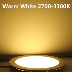 울트라 얇은 디밍이 가능 Led 패널 통 3w 6w 9w 12w 15w 25w LED 라운드 천장 조명 내장 AC85-265V SMD2835