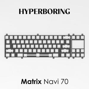 마우스 손목 받침대 Martix Navi 70 키보드 알루미늄 FR4 플레이트 (PCB 마운트 및 타블라이저 사용)