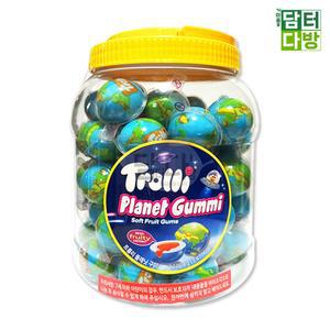 트롤리 지구 젤리 1146.8g 18.8g x 61입 지구모양젤리 지구젤리 지구젤리대용량 과자 간식 사탕