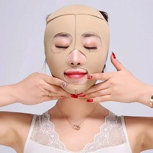 턱마사지기 여성용 탄력 얼굴 슬리밍 붕대 V 라인 셰이퍼 턱 뺨 리프트 업 벨트 마사지 스트랩 피부 관리