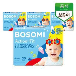 [보솜이] 액션핏 썸머 팬티 대형 30매 x 4팩