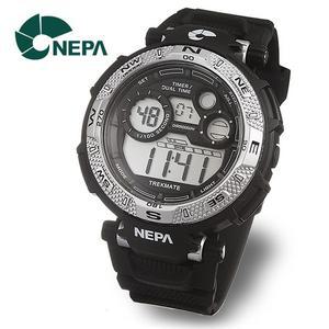 [네파] NEPA 전자 방수 학생 군인시계 N316-SILVER 런닝 스포츠시계