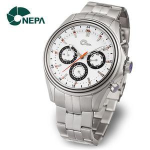 [네파] NEPA 남성 정장 야광 메탈 손목시계 N5023-WHITE